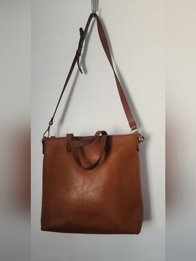 Madewell Small Brown Leather Crossbody Bag with Removable Adjustable Strap